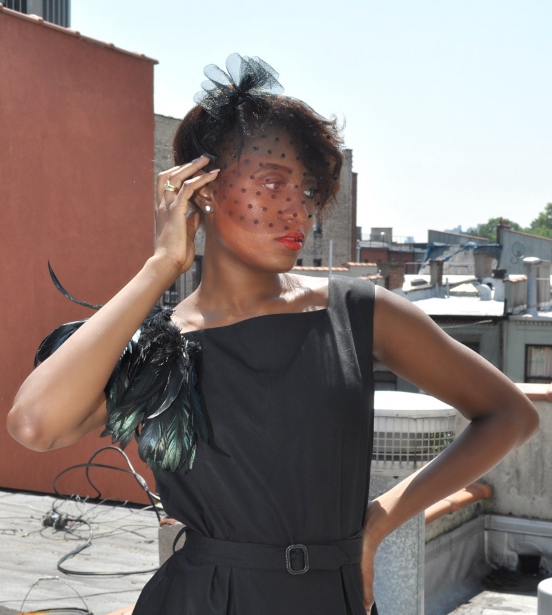 Female model photo shoot of Diaja in Rooftop