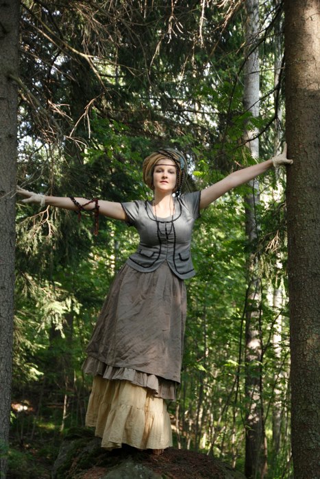 Female model photo shoot of Fae Northern in On a rock, July 2012