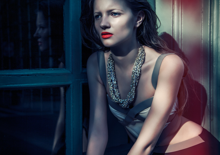 Female model photo shoot of Milena Rakocevic in New York