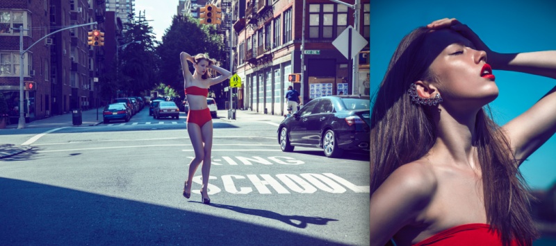 Female model photo shoot of Milena Rakocevic in New York