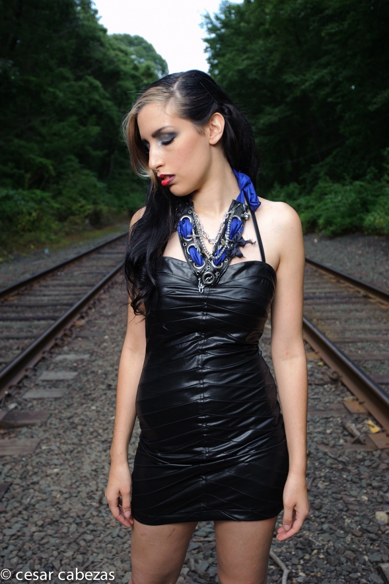 Female model photo shoot of Royalistic in Forest Park, NY, makeup by Tabitha Rachel, clothing designed by Divine Grotesque
