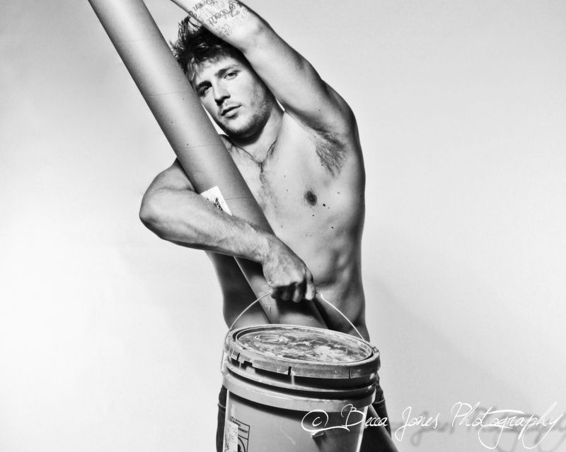 Male model photo shoot of Aaron Loftin in Studio