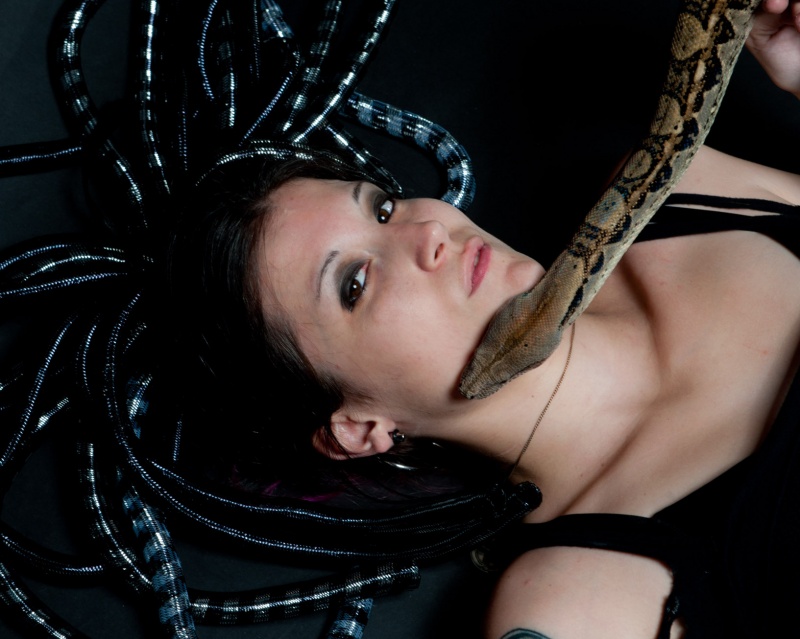 Female model photo shoot of Kate Von Zombiez