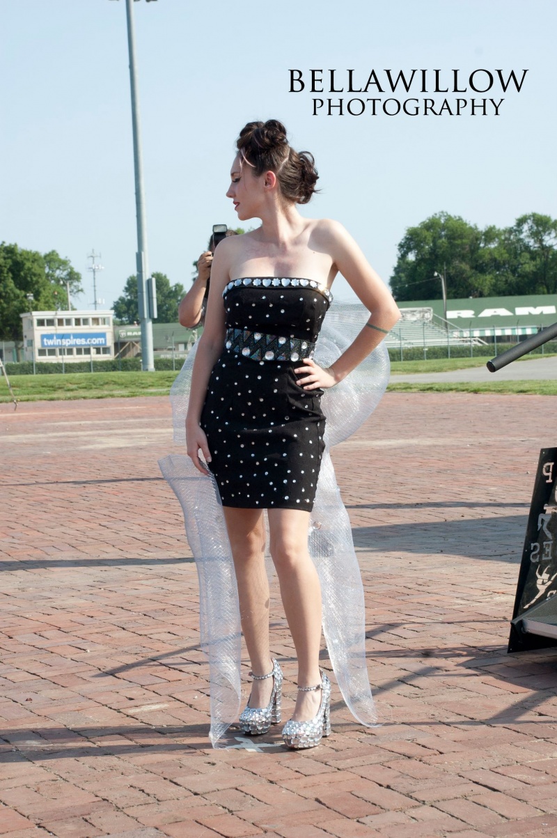 Female model photo shoot of Megan Thom in Churchill Downs, Louisville, KY