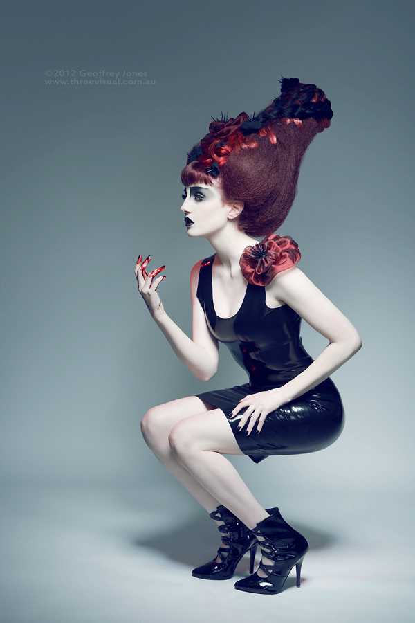 Female model photo shoot of Below Dark Water by Geoff Jones in Canberra, hair styled by Jessicaa Lewis