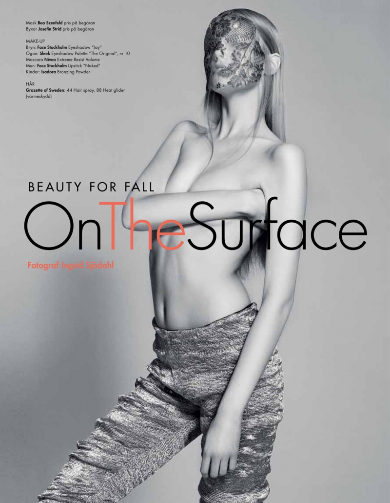 Female model photo shoot of Ingrid Sjodahl in Beauty for Fall 