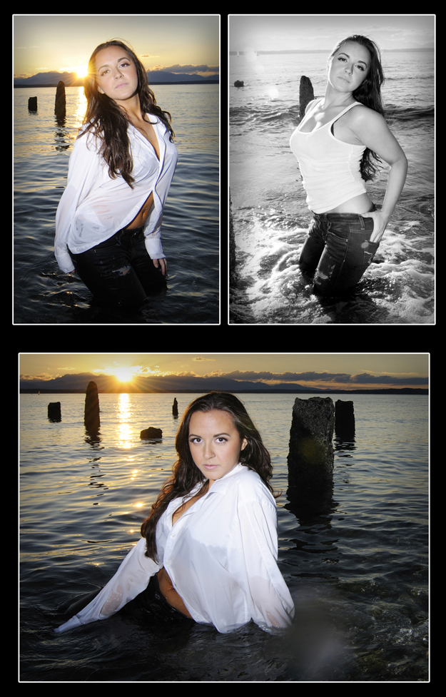 Male and Female model photo shoot of MCmodeling and Stephanie Granados in Golden Gardens Seattle