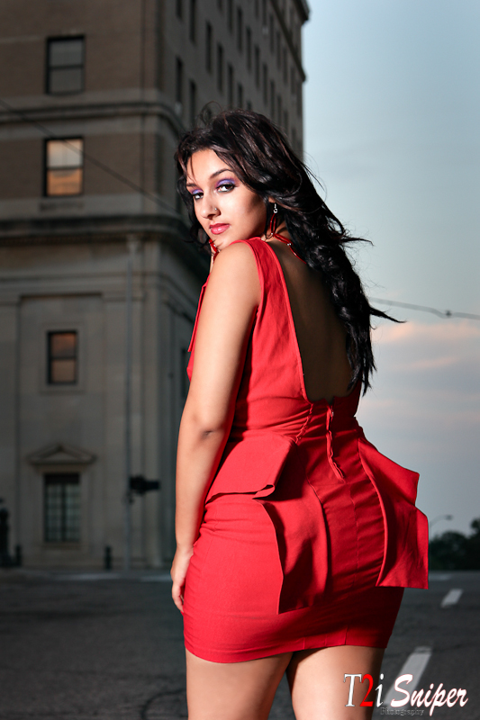 Female model photo shoot of Amirra in Downtown Pontiac, Mi.