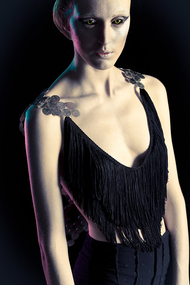 Female model photo shoot of Iona Jane Levy in UCA Uni photoshoot studio