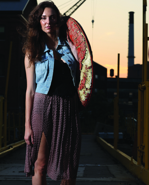 Female model photo shoot of Stephanie Amann in Brooklyn Navy Yard, NY