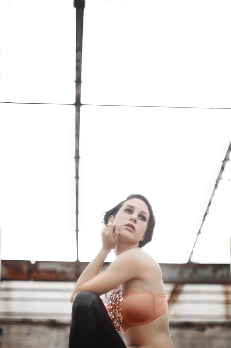 Female model photo shoot of Krystal Erin by Melissa Bucek Photo