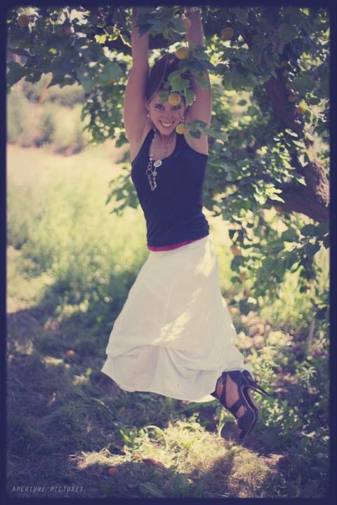 Female model photo shoot of Sara Minic in Ste Chappelle Winery, Idaho
