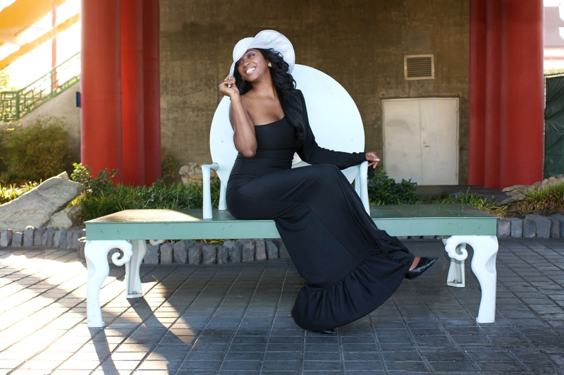 Female model photo shoot of Designer Lynette Tyner in Los Angeles