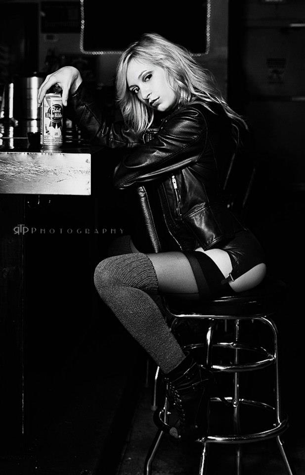 Female model photo shoot of Moriah Morton in Dive Bar