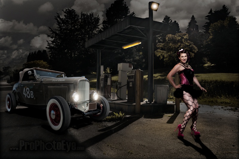 Male and Female model photo shoot of Prophotoeye and Jade Knight in Coquitlam, makeup by sandymacmakeup