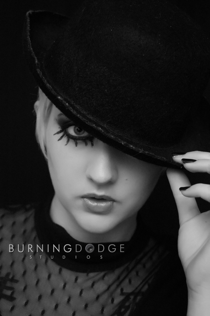 Female model photo shoot of Kirst by Burning Dodge Studios in burning dodge studio