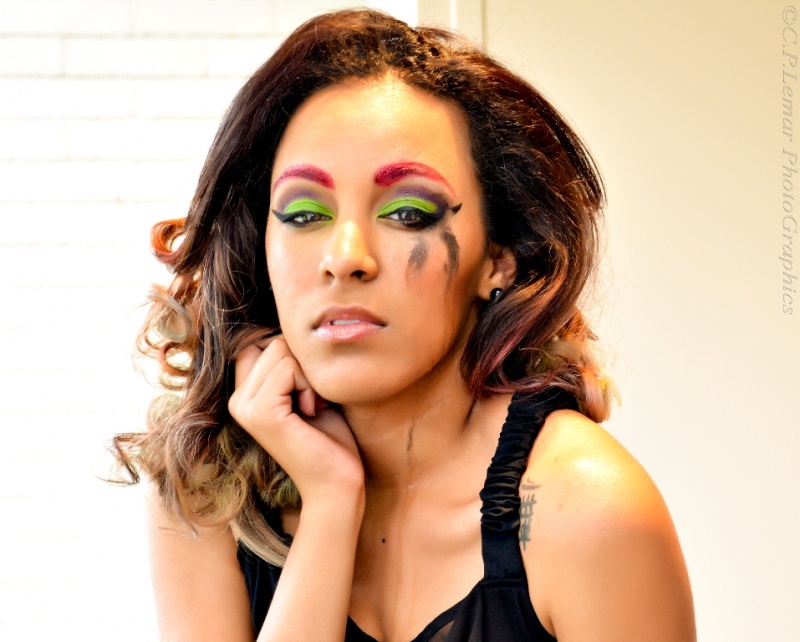 Female model photo shoot of Lets Just Makeup and Love Ashley B