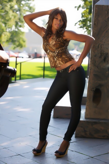 Female model photo shoot of Kye by California Studios