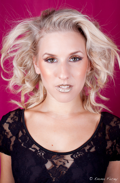 Female model photo shoot of Emma Facey, makeup by kalissa bentley