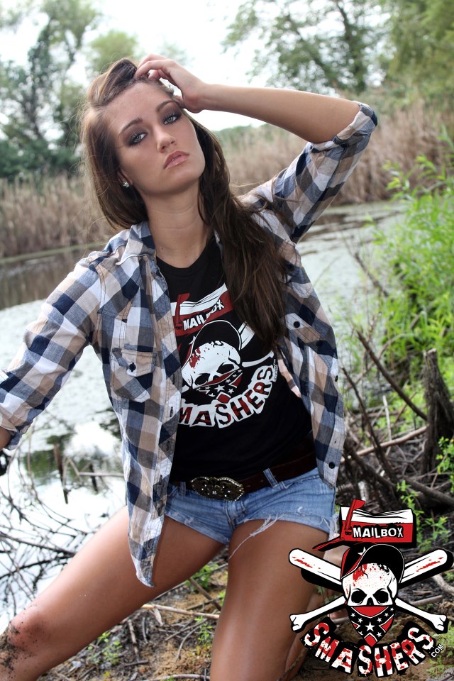 Female model photo shoot of Brooke Terease in Swamp