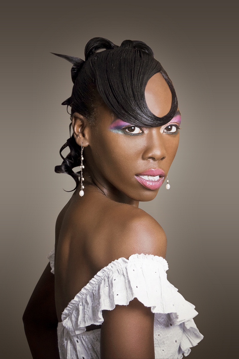Female model photo shoot of DroolHair and Model Lenore by Isaiah Headen in Washington DC, makeup by Freelance MUA