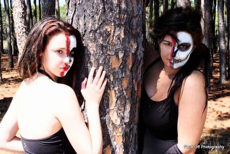 Female model photo shoot of Courtney-Jade Marea and Bronte Beetson in Pizzey Park, Gold Coast, Australia, makeup by Lusshh