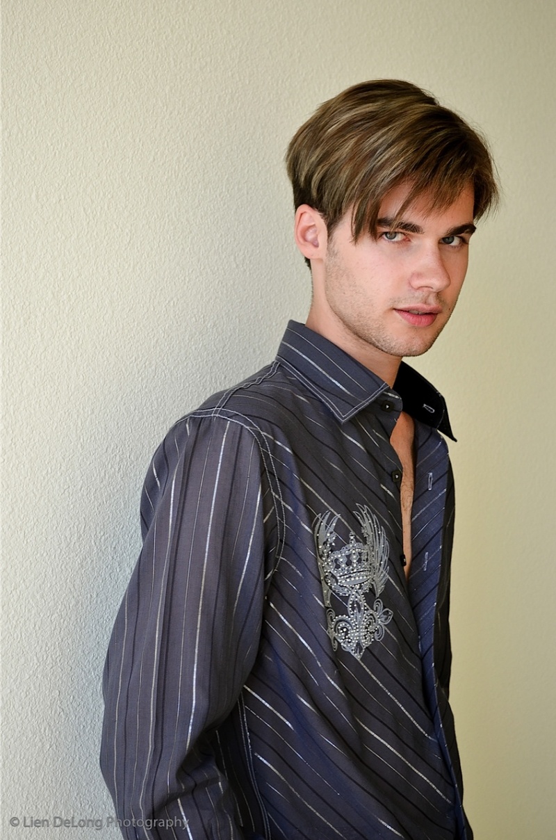 Male model photo shoot of Anthony Osborn in Moda Italia, hair styled by Lien DeLong Artistry 