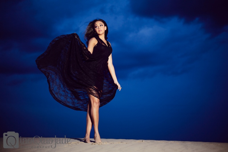 Female model photo shoot of Symone Jahre by QiaoQiao Jade, wardrobe styled by Toviah Hale-Jones, makeup by Ashlynne Padilla