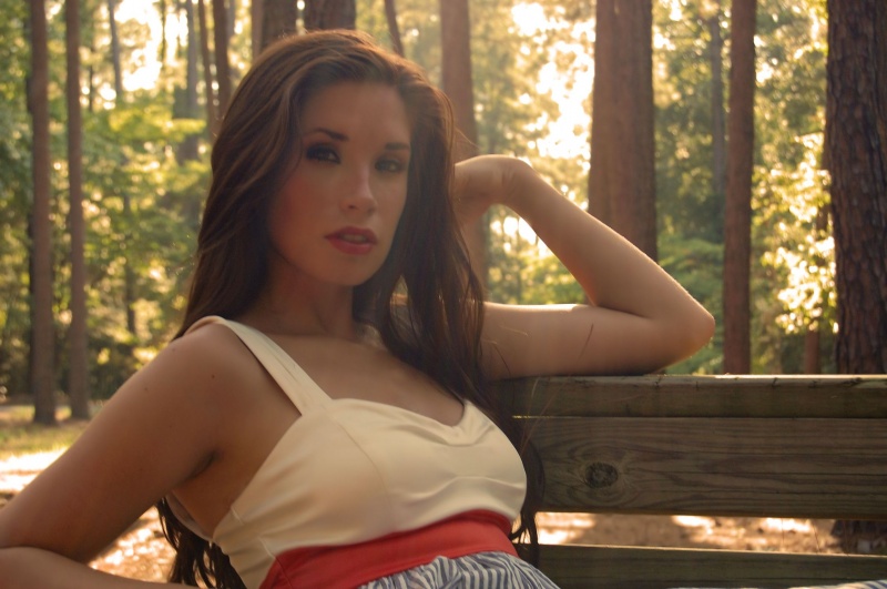 Female model photo shoot of Taylor L Perry in Ruston State Park, LA