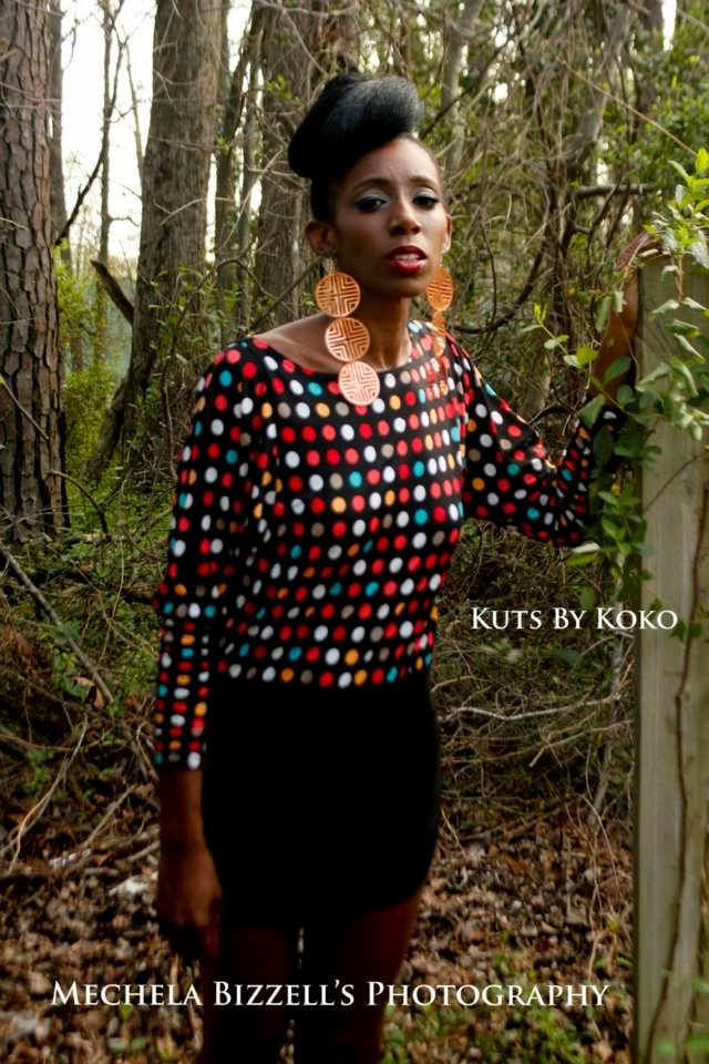Female model photo shoot of Kuts By Koko  in Kuts By Koko