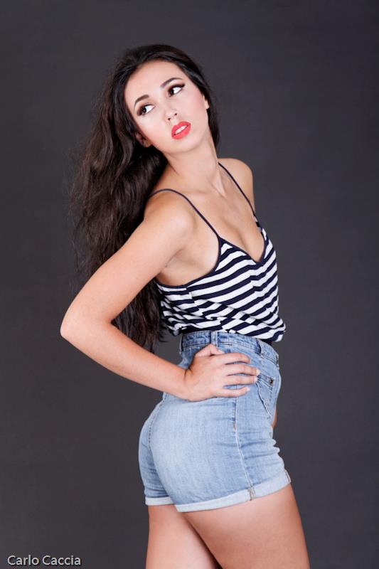 Female model photo shoot of Andreea Blaj in salaposa