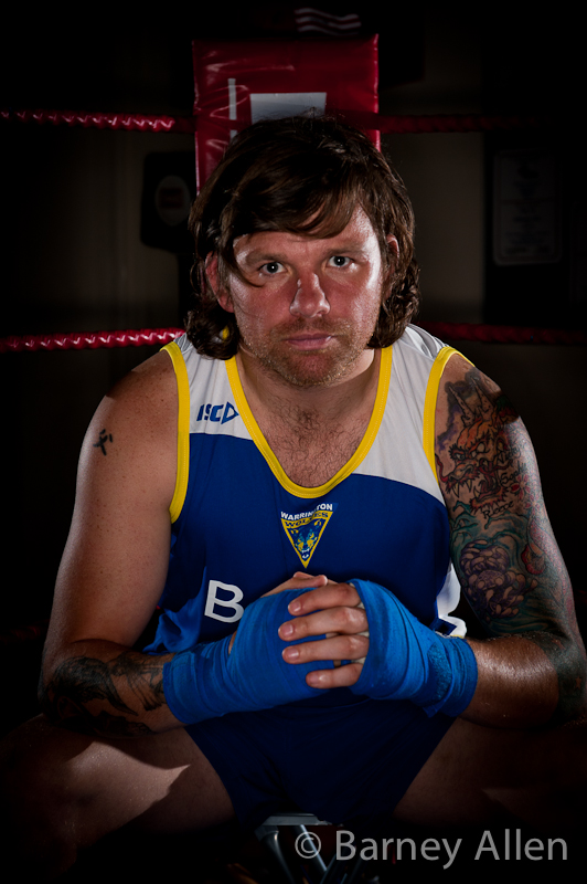 Male model photo shoot of Barney Allen in Boxing club