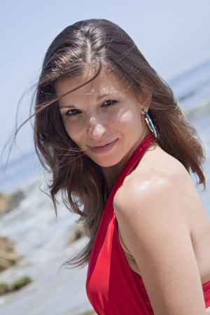Female model photo shoot of Milena Photography in Malibu