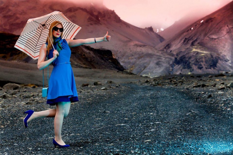 Female model photo shoot of Anna Margret Ingolfs in Skaftafell, Iceland