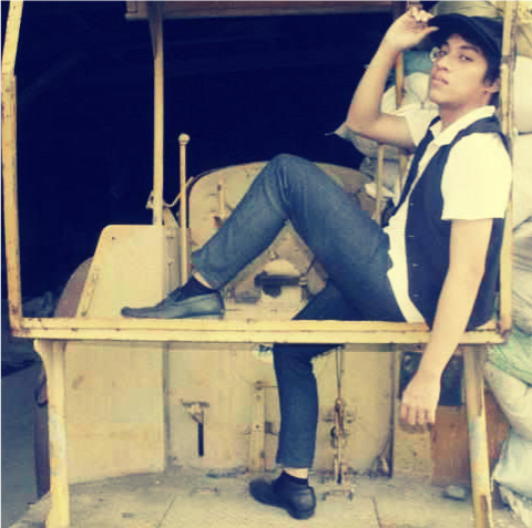 Male model photo shoot of JM Esteves in Bulacan Garden
