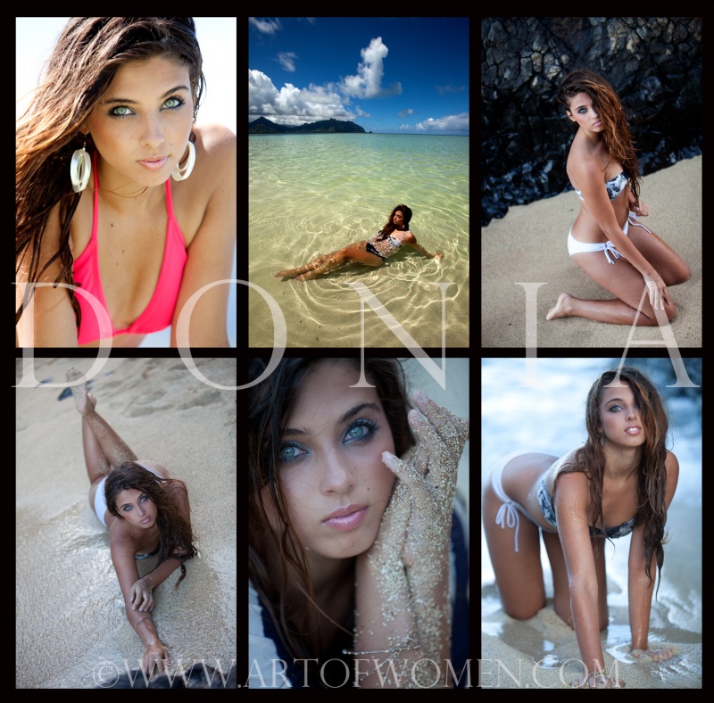 0 model photo shoot of art of women in hawaii