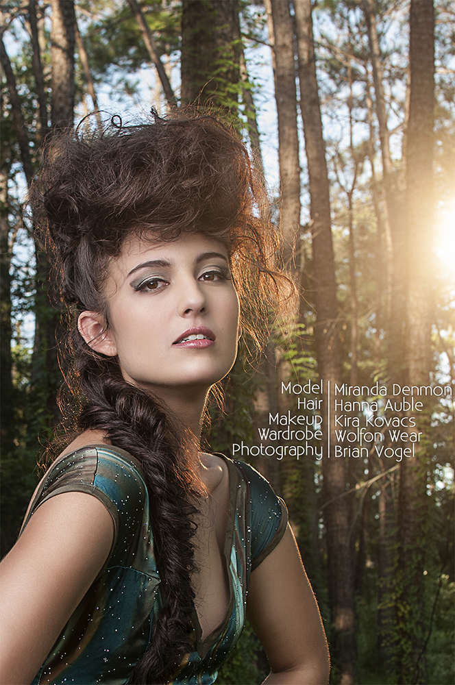 Female model photo shoot of Miranda Angeline by bvp, clothing designed by Wolfon Wear