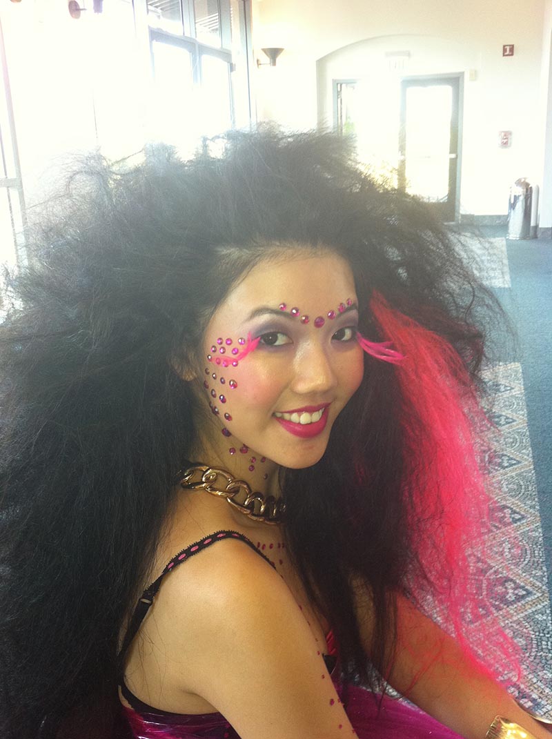 Female model photo shoot of Gina Banic - HAIR in Aveda Fashion Show