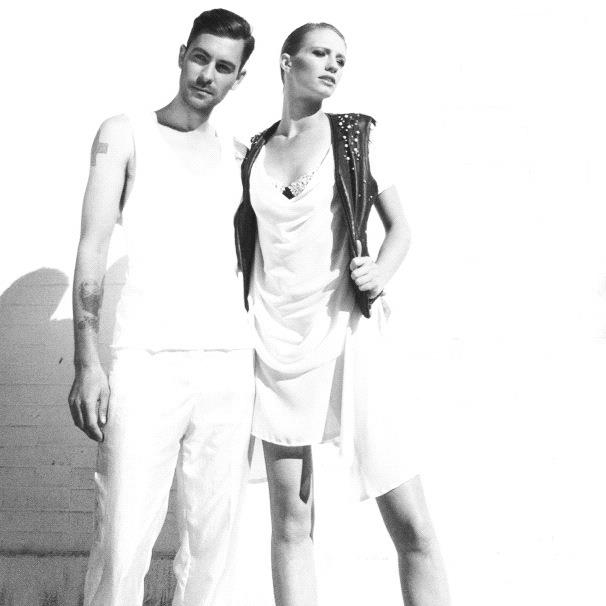 Male and Female model photo shoot of Ian Hargrove and Colleen Faye by Camille Collazo in Chicago, IL, wardrobe styled by Ian Hargrove, clothing designed by Nelissa Carrillo