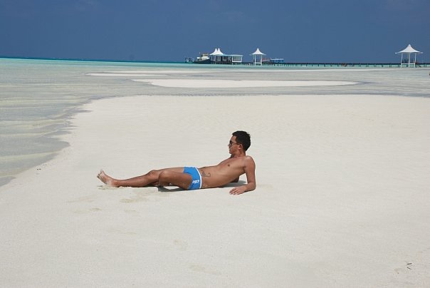 Male model photo shoot of Litvak in Maldives 