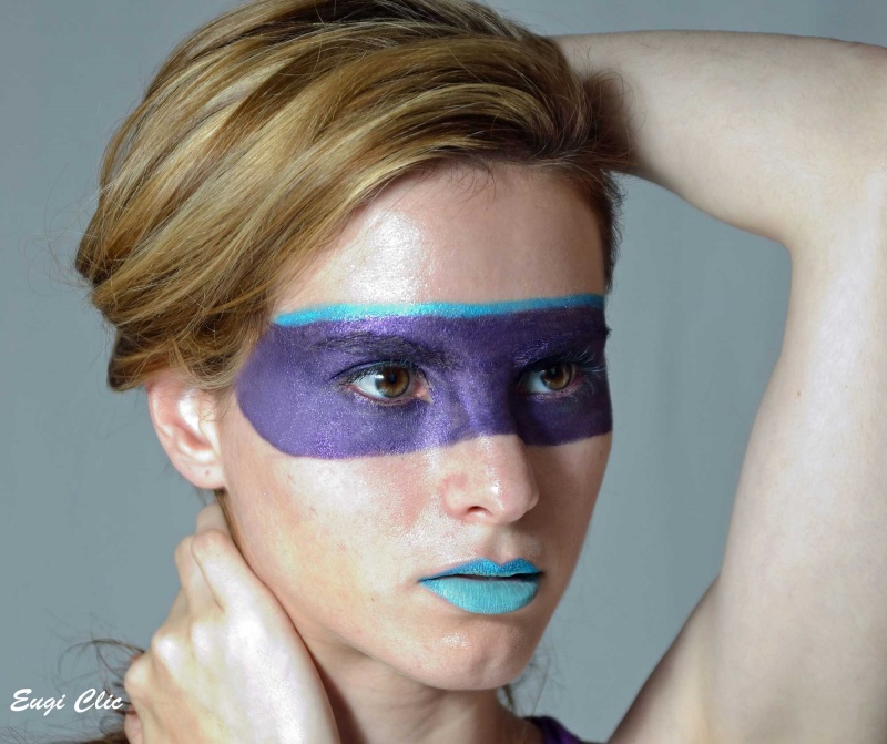 Male and Female model photo shoot of Eugi Clic and saramurphy, makeup by Angelika Maria - MUA 