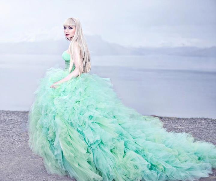 Female model photo shoot of BAYNTA in The Faroe Islands