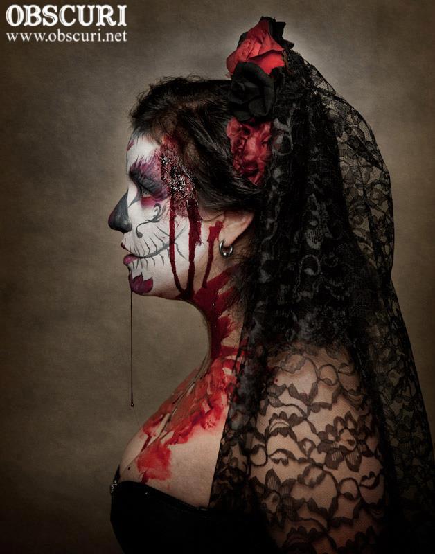 Female model photo shoot of Scary Miss Mary by Obscuri in Dallas, TX, makeup by V for Vermuth