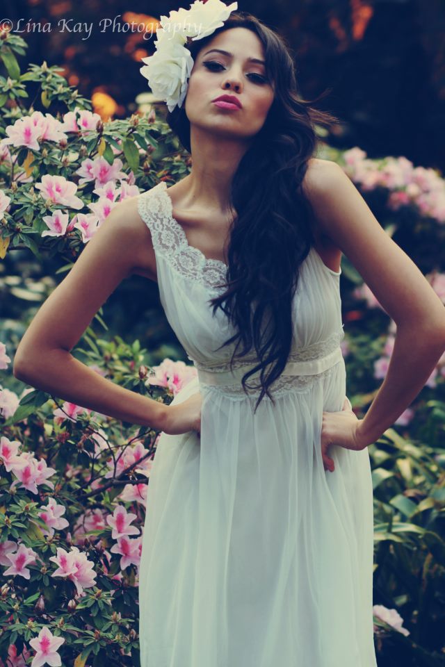 Female model photo shoot of Polly Polka-Dot Stylist by Lina Kay Photography in Camellia Gardens, Miranda