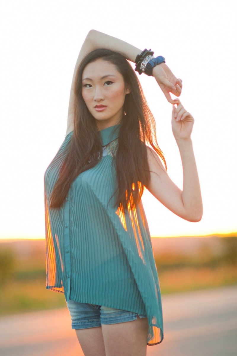 Female model photo shoot of S_G by Kenny Liu