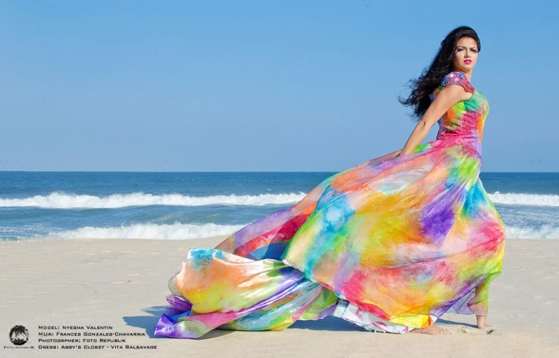 Female model photo shoot of Nyesha Valentin  in Seaside Park Beach 