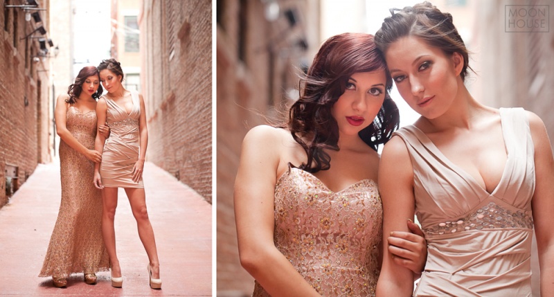 Female model photo shoot of Moonhouse Productions, Marissa Martha and Lucia Staurovska, makeup by Tracy Pantoja Makeup