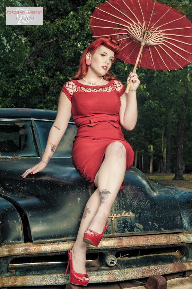 Female model photo shoot of NiKKi DoLL by Fontana Arts, hair styled by Permanently Pin-Up LLC