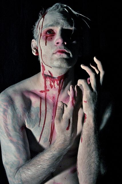 Male model photo shoot of xerosix, makeup by Shelly Singleton 