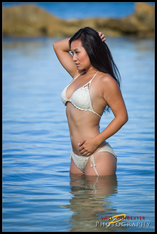 Male and Female model photo shoot of Poindexter Photography  and Kimberly Wong in Oahu, HI